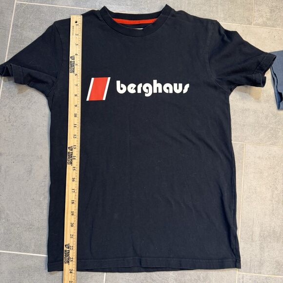 Berghaus Big Logo Lot of 2 Men’s T-Shirts – Black & Blue – Size XS Outdoor - Picture 7 of 12